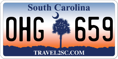 SC license plate OHG659