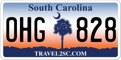 SC license plate OHG828