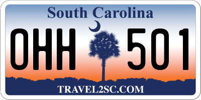 SC license plate OHH501