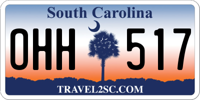 SC license plate OHH517