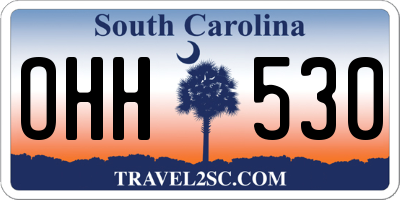 SC license plate OHH530