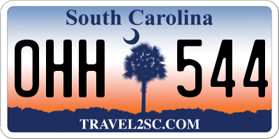 SC license plate OHH544