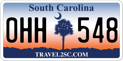 SC license plate OHH548