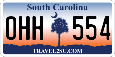 SC license plate OHH554