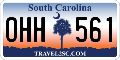 SC license plate OHH561