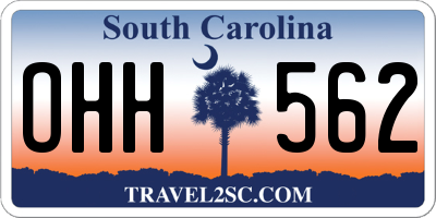 SC license plate OHH562