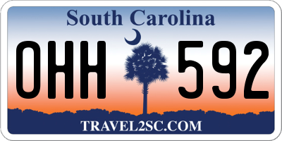 SC license plate OHH592