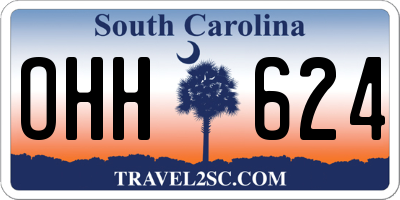 SC license plate OHH624