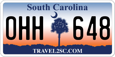 SC license plate OHH648