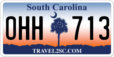 SC license plate OHH713