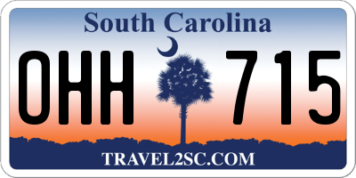 SC license plate OHH715