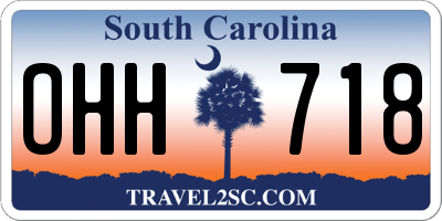 SC license plate OHH718