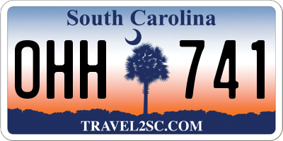 SC license plate OHH741