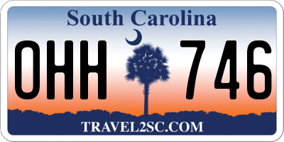 SC license plate OHH746