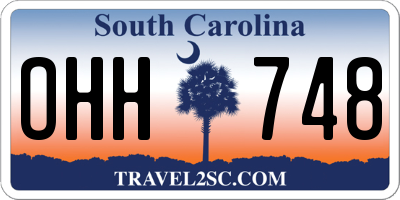 SC license plate OHH748