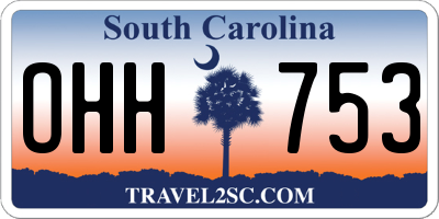 SC license plate OHH753