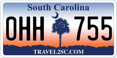SC license plate OHH755