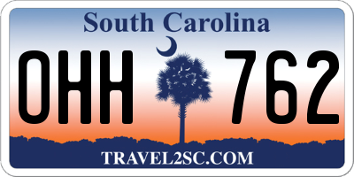 SC license plate OHH762