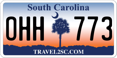 SC license plate OHH773