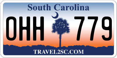 SC license plate OHH779