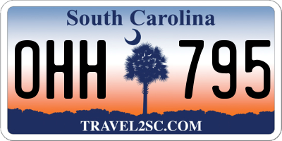SC license plate OHH795