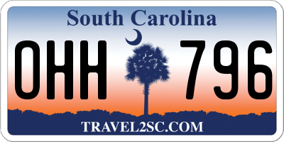 SC license plate OHH796