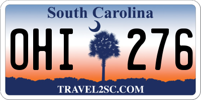 SC license plate OHI276