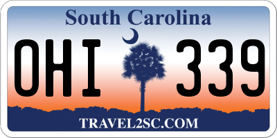 SC license plate OHI339