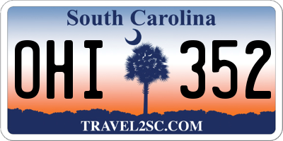 SC license plate OHI352