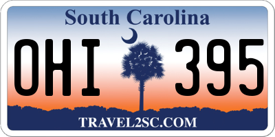 SC license plate OHI395