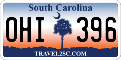 SC license plate OHI396