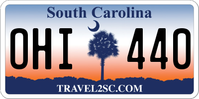 SC license plate OHI440