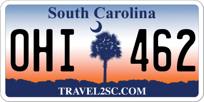 SC license plate OHI462