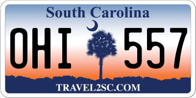 SC license plate OHI557