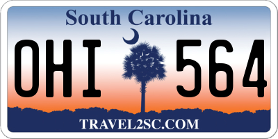 SC license plate OHI564