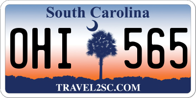 SC license plate OHI565