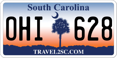 SC license plate OHI628