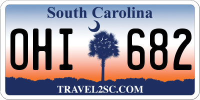 SC license plate OHI682