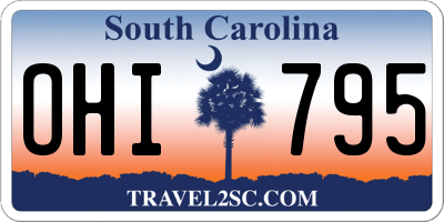 SC license plate OHI795