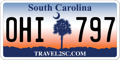 SC license plate OHI797