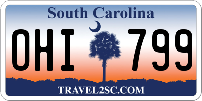 SC license plate OHI799