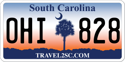 SC license plate OHI828