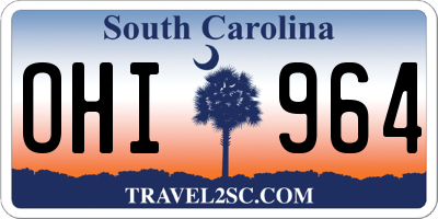SC license plate OHI964