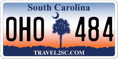 SC license plate OHO484