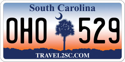 SC license plate OHO529