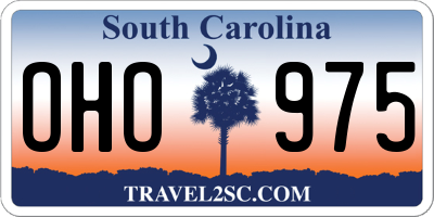 SC license plate OHO975