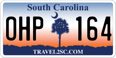 SC license plate OHP164