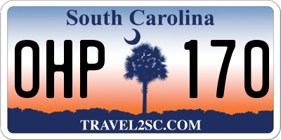 SC license plate OHP170