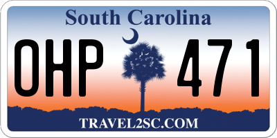 SC license plate OHP471