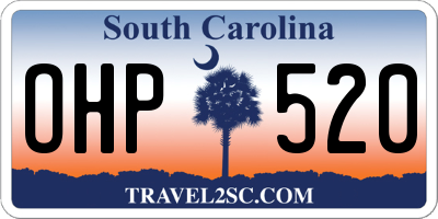 SC license plate OHP520